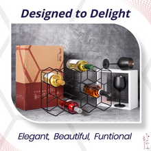 Load image into Gallery viewer, Gusto Nostro Countertop Wine Rack - Black