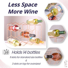 Load image into Gallery viewer, Gusto Nostro Countertop Wine Rack - Rose