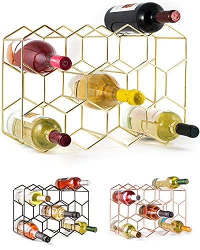 Gold sales wine rack