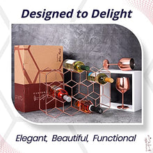 Load image into Gallery viewer, Gusto Nostro Countertop Wine Rack - Rose