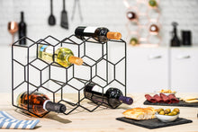 Load image into Gallery viewer, Gusto Nostro Countertop Wine Rack - Black
