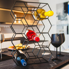 Load image into Gallery viewer, Gusto Nostro Countertop Wine Rack - Black