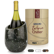 Load image into Gallery viewer, Gusto Nostro Marble Wine Chiller - Black Zebra