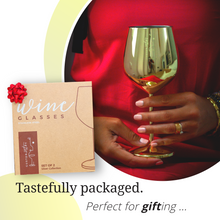 Lade das Bild in den Galerie-Viewer, Weingläser aus Edelstahl – Gold