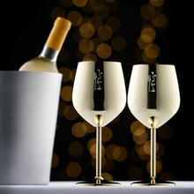Lade das Bild in den Galerie-Viewer, Weingläser aus Edelstahl – Gold