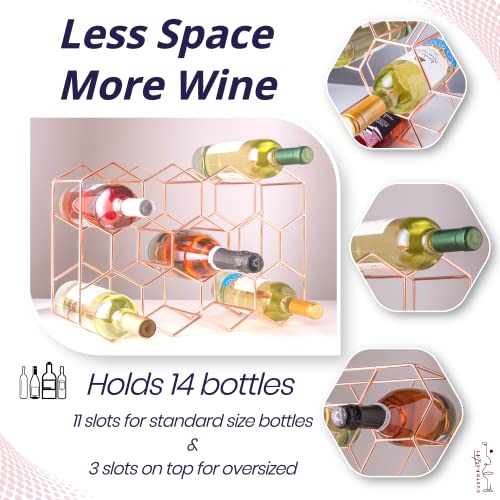 Gusto Nostro Countertop Wine Rack - Rose