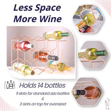 Load image into Gallery viewer, Gusto Nostro Countertop Wine Rack - Rose

