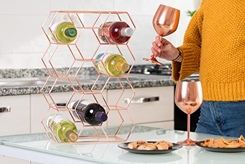 Gusto Nostro Countertop Wine Rack - Rose