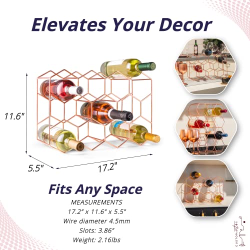 Gusto Nostro Countertop Wine Rack - Rose