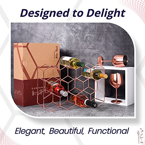 Gusto Nostro Countertop Wine Rack - Rose