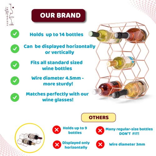 Gusto Nostro Countertop Wine Rack - Rose