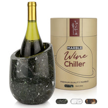 Load image into Gallery viewer, Gusto Nostro Marble Wine Chiller - Black Zebra
