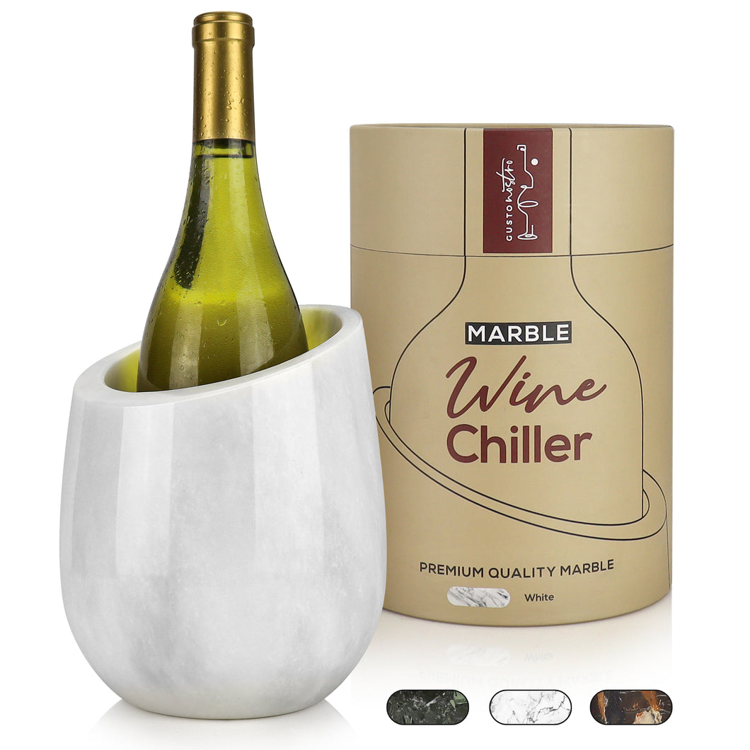 Gusto Nostro Marble Wine Chiller - White