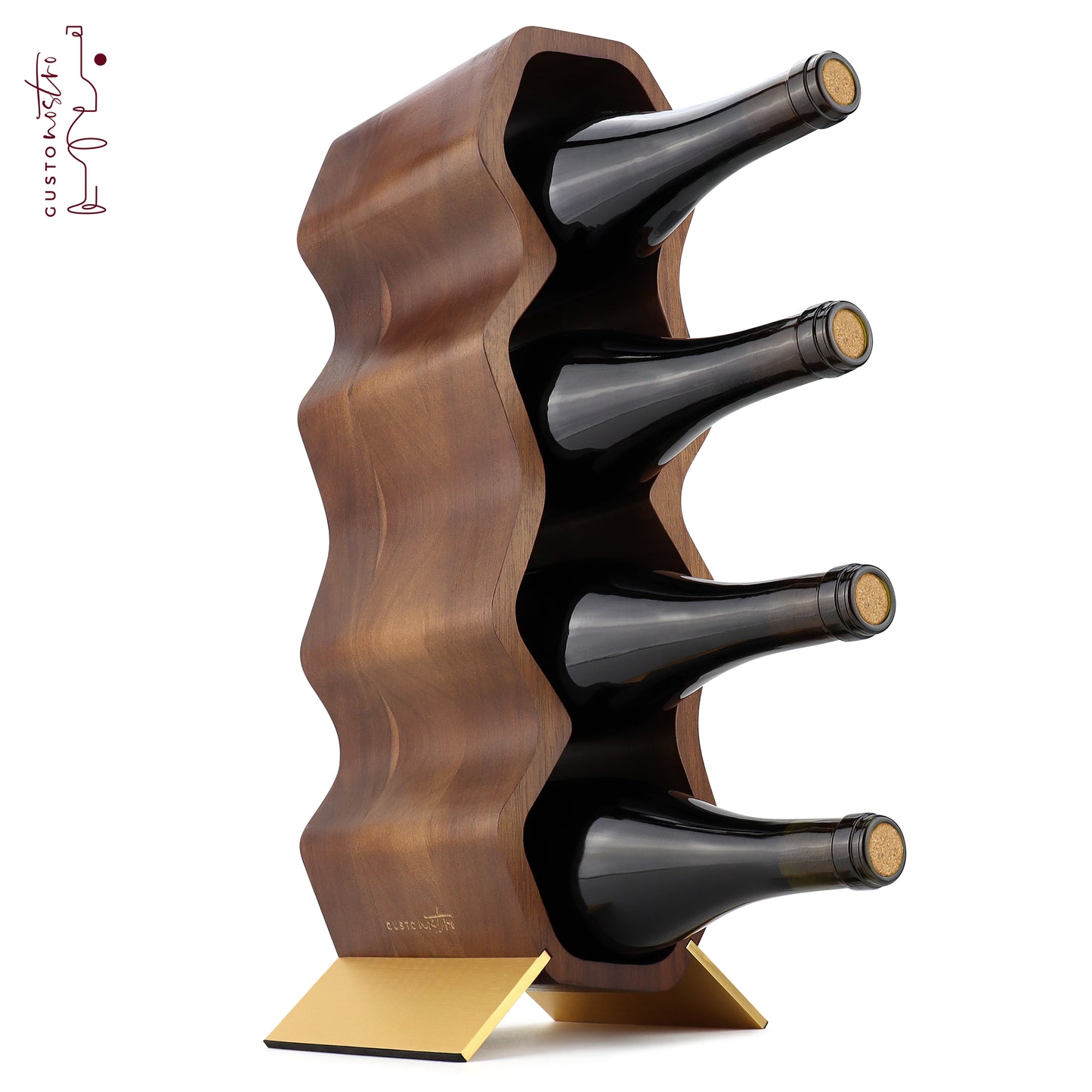 Gusto Nostro Wood Wine Rack - Acacia