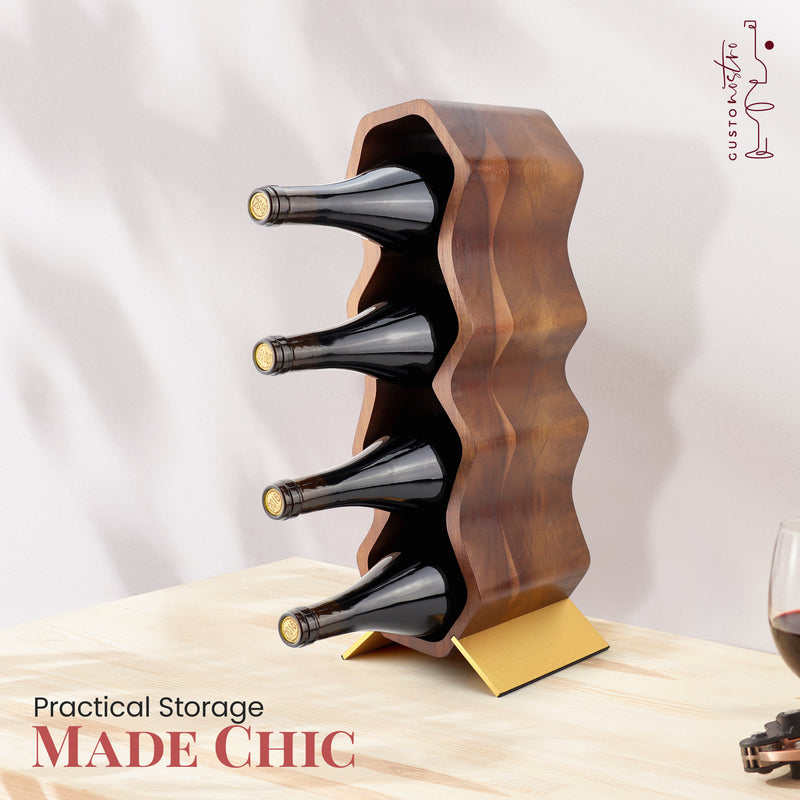 Gusto Nostro Wood Wine Rack - Acacia