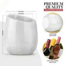Load image into Gallery viewer, Gusto Nostro Marble Wine Chiller - White
