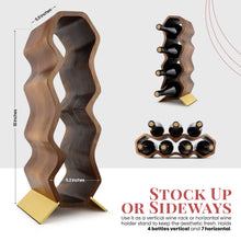 Load image into Gallery viewer, Gusto Nostro Wood Wine Rack - Acacia
