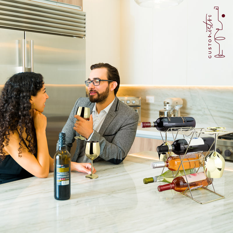 Portabottiglie da appoggio Gusto Nostro - Nero
