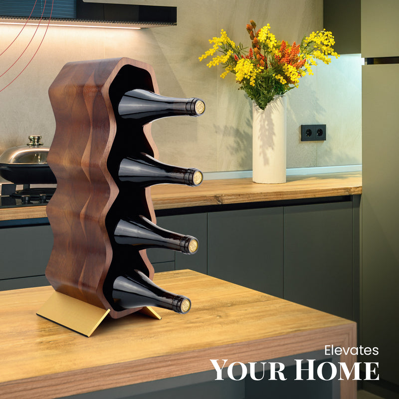 Gusto Nostro Wood Wine Rack - Acacia