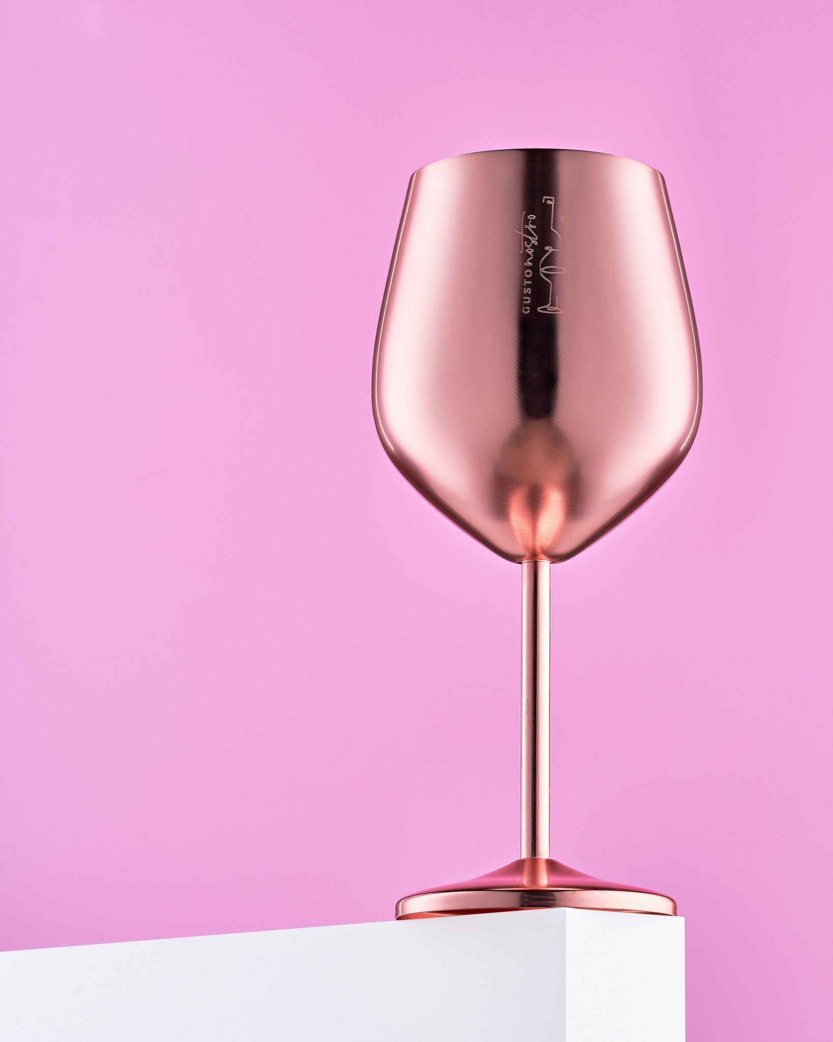 Stainless Steel Wine Glasses - Rose Gold – Gusto Nostro